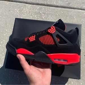 Air Jordan Retro 4 Red Thunder Size 10M